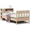 vidaXL Cama com estante sem colch&atilde;o 75x190 cm pinho maci&ccedil;o