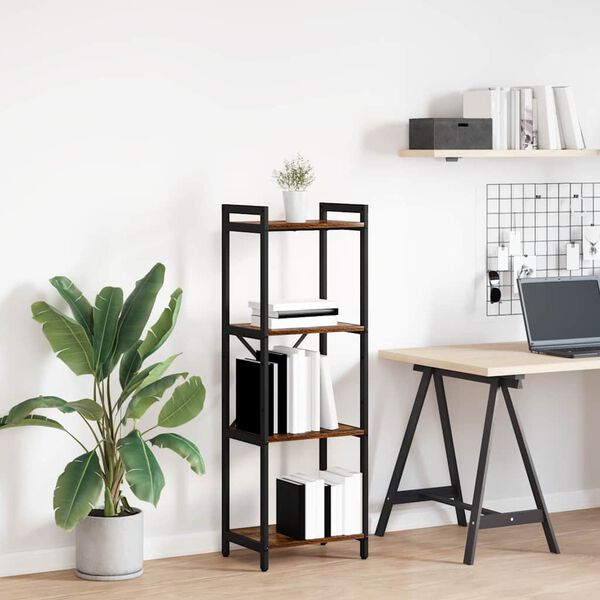 vidaXL Estante Carvalho Defumado 40 x 30 x 85 cm Madeira processada