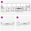 vidaXL Conjunto de Sof&aacute;s para Exterior 7 pcs Natural e Bege