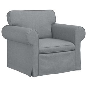 vidaXL Sof&aacute; Cinzento-claro 95 x 82 x 80 cm tecido