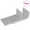 vidaXL Chave Hexagonal 12 pcs Prateado 32 x 86 mm A&ccedil;o
