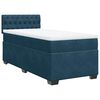 vidaXL Cama com molas/colch&atilde;o 90x190 cm veludo azul-escuro