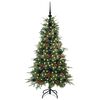 vidaXL &Aacute;rvore de Natal Articulada Artificial Verde 120 cm PE e PVC
