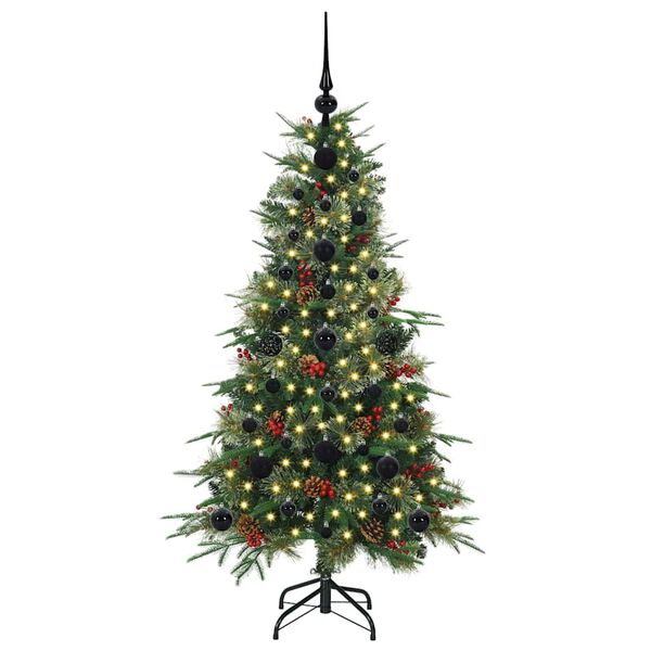 vidaXL &Aacute;rvore de Natal Articulada Artificial Verde 120 cm PE e PVC