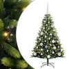vidaXL &Aacute;rvore de Natal Artificial com Hastes Flex&iacute;veis 150 LEDs Verde