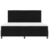 vidaXL Cama Box com colch&atilde;o com cabeceira Preto 200 x 200 cm tecido