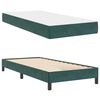 vidaXL Cama Box com colch&atilde;o Verde Escuro 100 x 200 cm tecido
