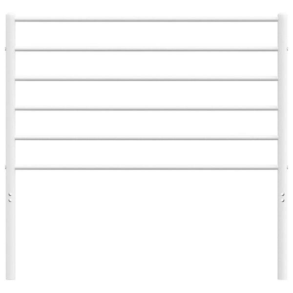 vidaXL Cabeceira de substitui&ccedil;&atilde;o 90 cm metal branco