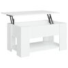 vidaXL Mesa de centro 79x49x41 cm madeira processada branco