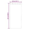 vidaXL Cortinas de voile com aba 2 pcs creme