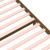 vidaXL Estrutura cama pequena solteiro 75x190 cm madeira castanho mel