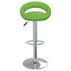 vidaXL Bancos de bar 2 pcs couro artificial verde