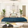 vidaXL Sof&aacute;-cama de 2 lugares veludo azul