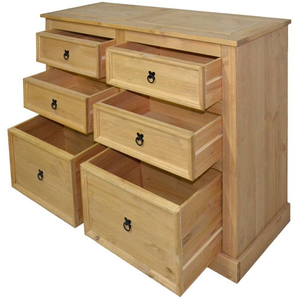 vidaXL Aparador Corona Range 110x43x81 cm pinho mexicano