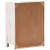 vidaXL Arm&aacute;rio com gavetas 58x30x75 cm madeira de ac&aacute;cia maci&ccedil;a branco