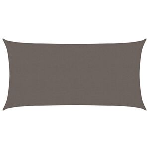 vidaXL Guarda-Sol HDPE retangular 2x4 m antracite