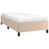 vidaXL Estrutura de cama 90x200 cm couro artificial cappuccino