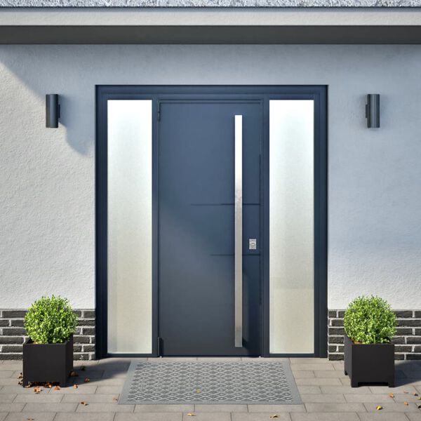 vidaXL Vaso/floreira de jardim 2 pcs 30x30x30 cm a&ccedil;o preto