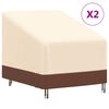 vidaXL Capas p/ cadeira lounge jardim 2 pcs 79x97x48/74 cm oxford 600D