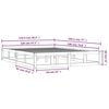 vidaXL Estrutura cama pequena de casal 120x190 cm madeira castanho-mel