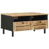 vidaXL Mesa de centro Marrom e Preto 80 x 54 x 40 cm