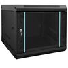 vidaXL Arm&aacute;rio de Rede com armazenamento Preto 53 x 60 x 45 cm A&ccedil;o