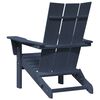 vidaXL Cadeira Adirondack Dobrável Azul-marinho 74.5 x 80.5 x 90cm