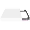 vidaXL Prateleiras de parede suspensas 4 pcs 40x23x3,8cm MDF branco