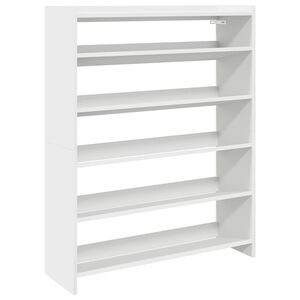 vidaXL Sapateira 80x25x100 cm derivados de madeira branco