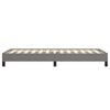 vidaXL Estrutura de cama sem colch&atilde;o 100x200 cm tecido cinzento-escuro