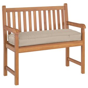 vidaXL Almofada de palete para banco Cinzento-acastanhado