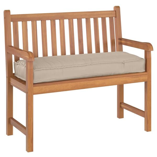 vidaXL Almofada Cinzento-acastanhado 110 x 40 x 8 cm Tecido Oxford