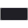 vidaXL Painel anti-salpicos de cozinha 90x40 cm vidro temperado preto