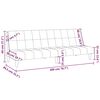 vidaXL Sof&aacute;-cama de 2 lugares tecido castanho