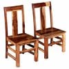 vidaXL Cadeiras de jantar 2 pcs madeira ac&aacute;cia maci&ccedil;a