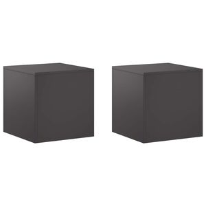 vidaXL Suporte para Plantas 2 pcs Preto 40 x 40 x 40 cm A&ccedil;o