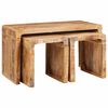 vidaXL Mesa de Ninho 3 unid. Castanho 82 x 40 x 46 cm