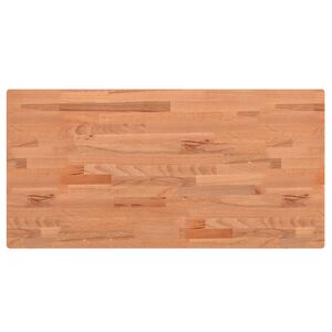 vidaXL Tampo de mesa retangular 80x40x1,5 cm madeira de faia maci&ccedil;a