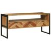 vidaXL Gabinete para TV com gaveta Castanho 100 x 35 x 50 cm