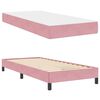 vidaXL Cama Box com colch&atilde;o Rosa 90 x 190 cm tecido