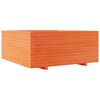 vidaXL Vaso/floreira jardim 110x110x49,5 cm pinho maci&ccedil;o castanho mel