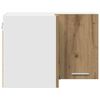 vidaXL Arm&aacute;rio suspenso Carvalho Artesanal e Branco 57 x 57 x 40 cm
