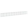 vidaXL Cesto gabi&atilde;o com cobertura 1100x50x100 cm ferro galvanizado