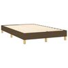 vidaXL Cama box spring c/ colch&atilde;o/LED 120x200cm tecido castanho-escuro