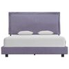vidaXL Estrutura de cama 140x200 cm tecido cinzento-claro