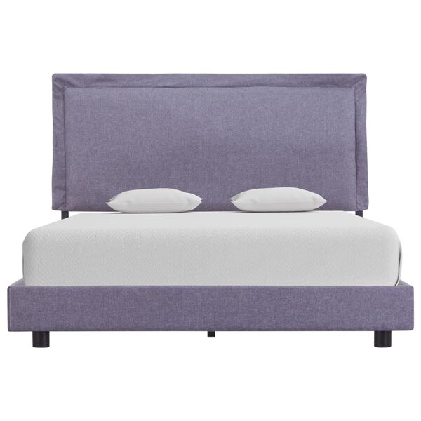 vidaXL Estrutura de cama 140x200 cm tecido cinzento-claro