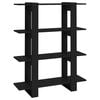 vidaXL Estante/divis&oacute;ria 100x30x123,5 cm preto
