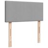 vidaXL Cama com molas/colch&atilde;o 80x200 cm tecido cinza-claro
