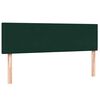 vidaXL Cama box spring com colch&atilde;o 160x210 cm veludo verde escuro