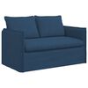 vidaXL Conjunto de Sof&aacute;s 2 pcs Azul 196 x 82 x 85 cm tecido